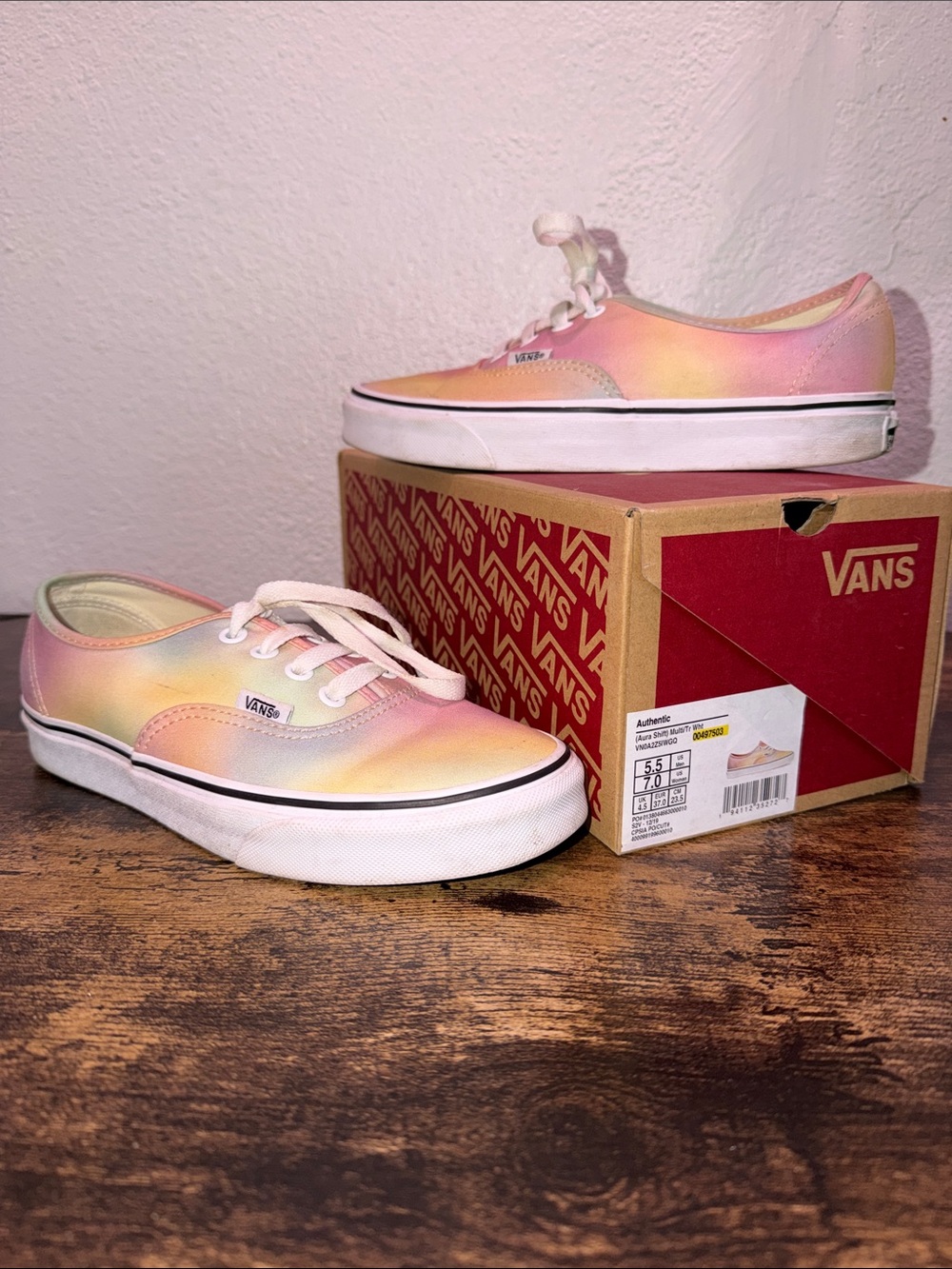 Vans Aura shift multi color  Canvas Sneakers - Pink, Yellow